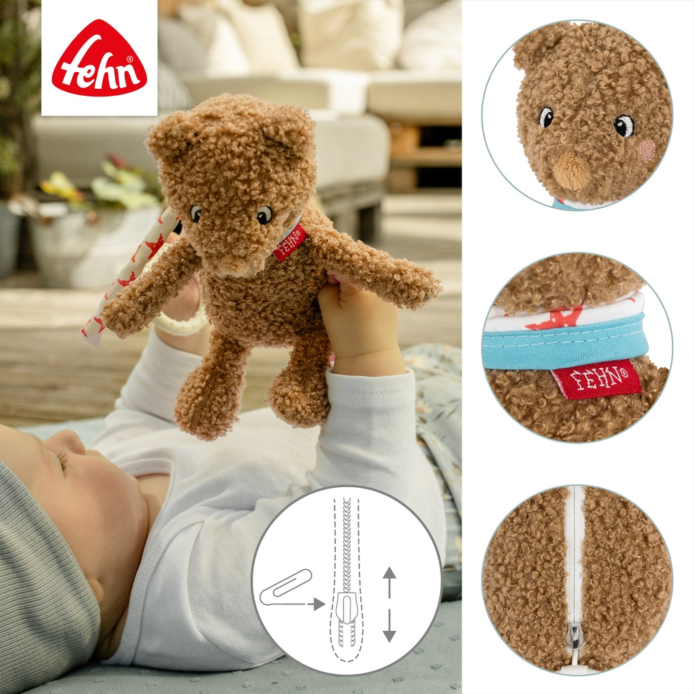 Detalj av Mini spilledåse bjørn Fred fra 0 mnd - Fehn