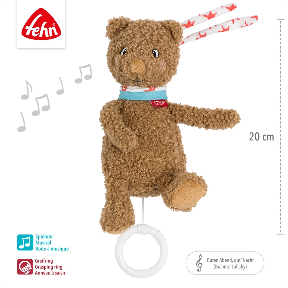 Mini spilledåse bjørn Fred fra 0 mnd - Fehn montert
