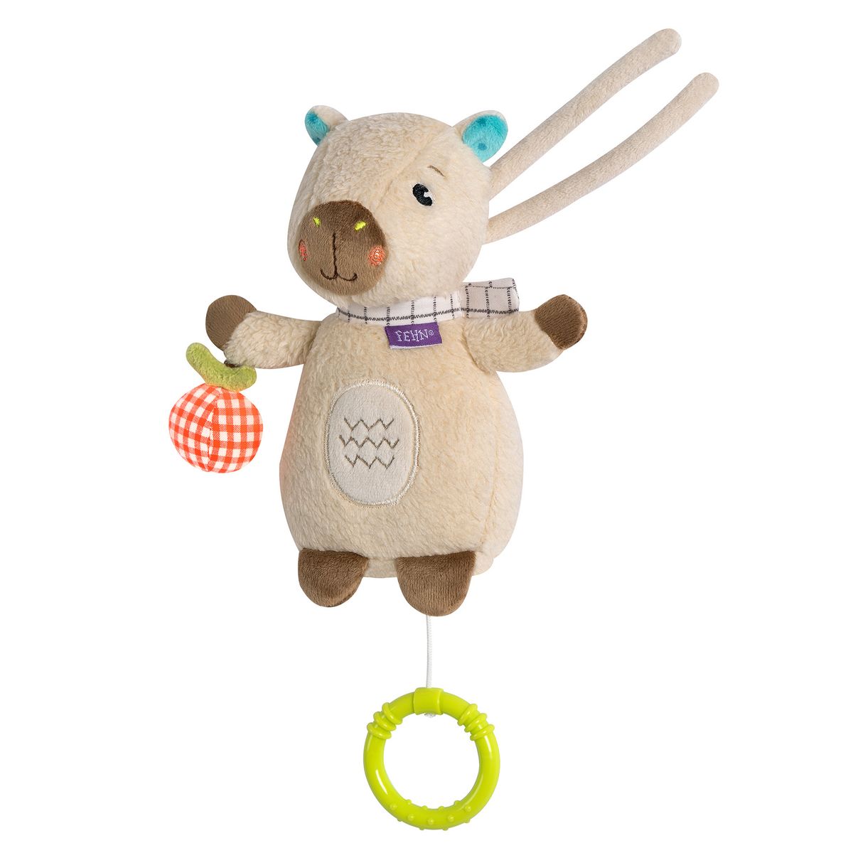 Mini spilledåse kosedyr 18 cm capybara - Fehn forfra