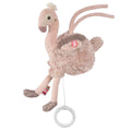 Mini spilledåse kosedyr 24 cm flamingo forfra