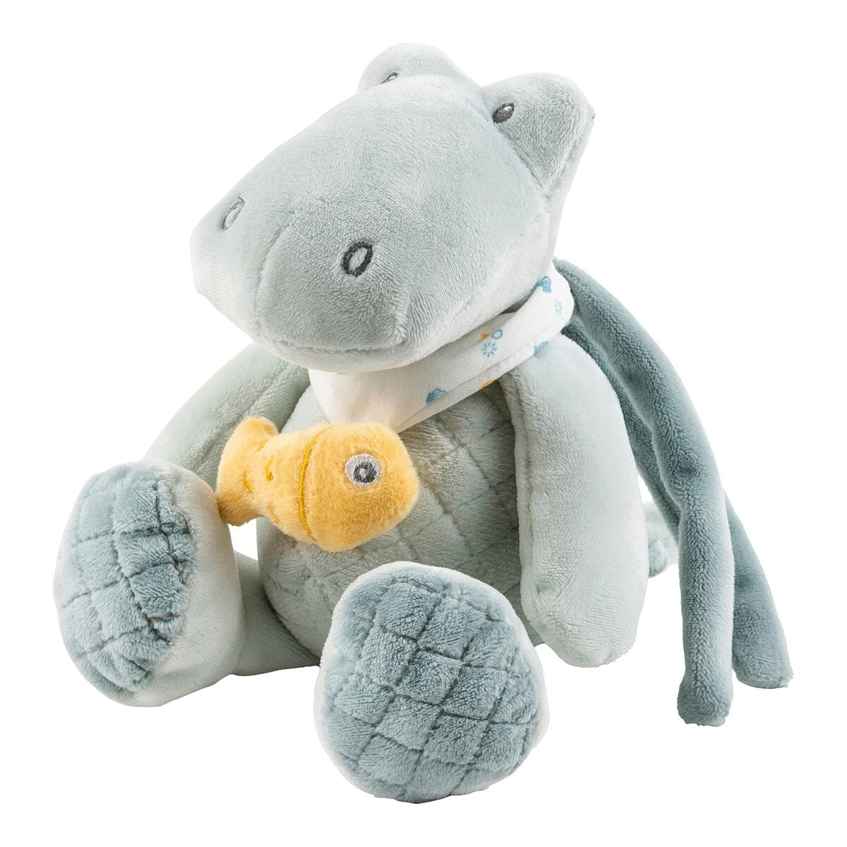 Mini spilledåse krokodille Romeo plysj 23 cm forfra
