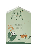 Minneboks for baby Pandafreunde 31x21x9 cm papp forfra