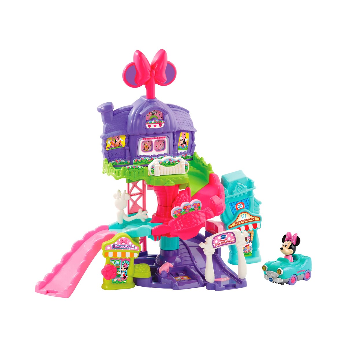 Minnie Mouse handlelekesett med sensorer bakside