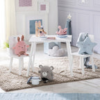 Møbelgruppe for barn 3-deler i MDF, 1,5-10 år bakside
