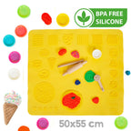 Møbelgruppe for barn Play-Doh 12 deler hvit massivtre detalj av bord