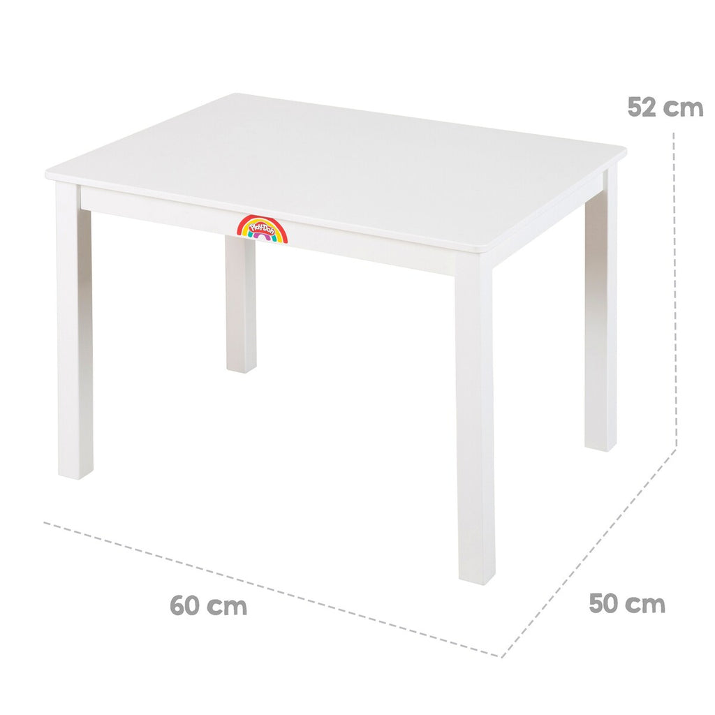 Møbelgruppe for barn Play-Doh 12 deler hvit massivtre med Play-Doh kosedoser