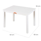Møbelgruppe for barn Play-Doh 12 deler hvit massivtre med Play-Doh kosedoser