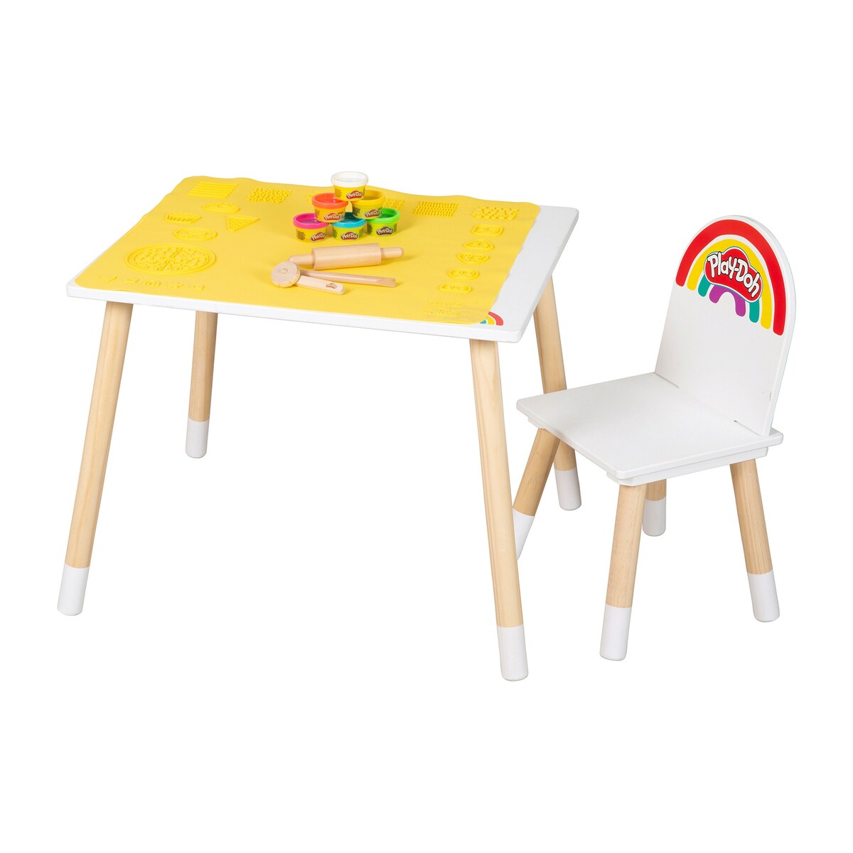 Møbelgruppe for barn Play-Doh 12-delers sett fra 3 år bakside