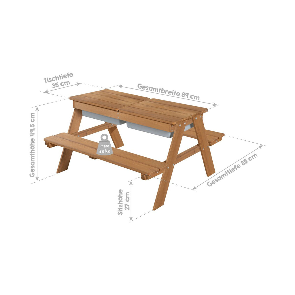Møbelgruppe for barn Play for 4 Outdoor Deluxe 89x86 cm - roba