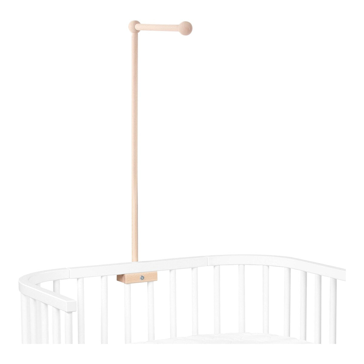 Mobileholder for alle babybay-modeller med rundstaver bakside