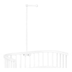 Mobileholder for alle babybay-modeller med rundstaver i hvit lackert finish