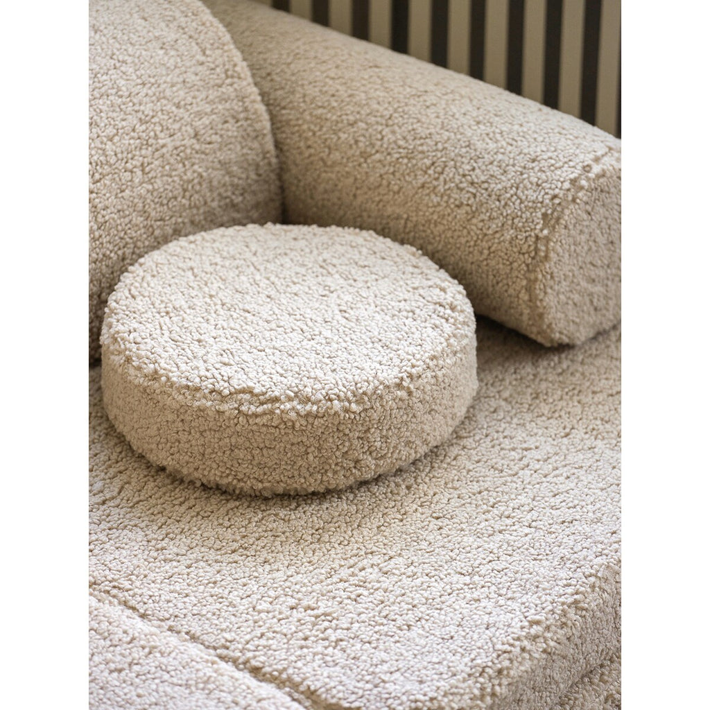 Modulær barnesofa Teddy 9 deler 132x78x46 cm montert i lekerom