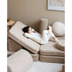 Modulær barnesofa Teddy 9 deler 132x78x46 cm som borg