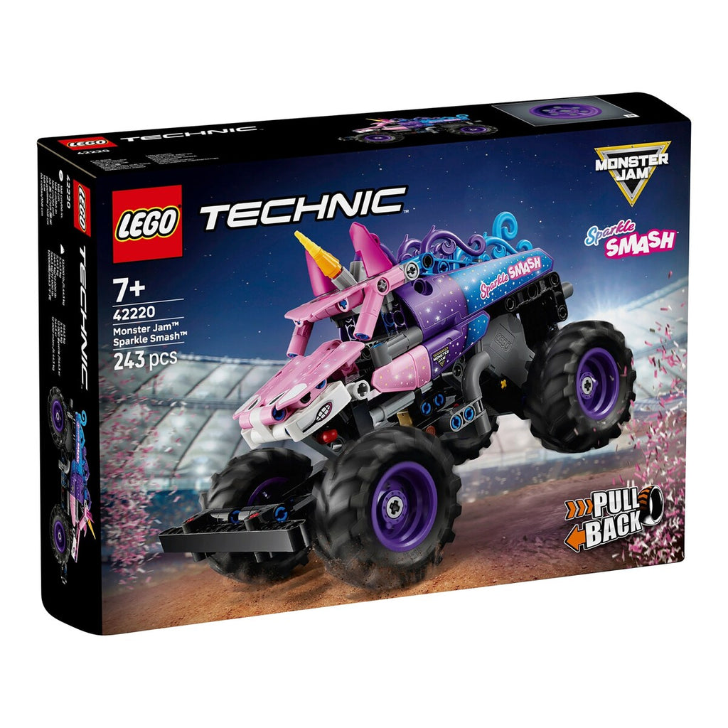 Monster Jam™ Sparkle Smash™ 42220 med trekkmotor forfra
