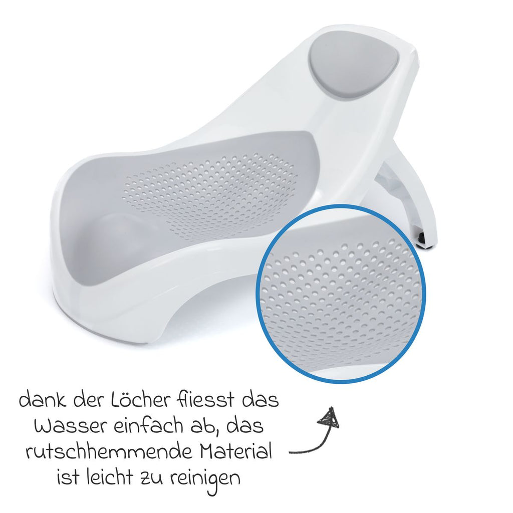 Montert Badekarsete Delfin ergonomisk form i babybadekar