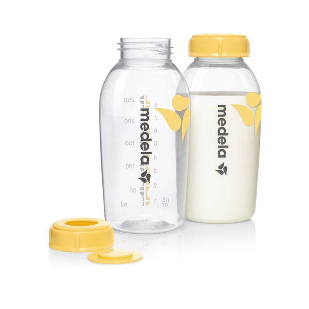 Morsmelkflasker i PP 2-pk 250 ml, BPA-fri Medela for direkte pumping og oppbevaring