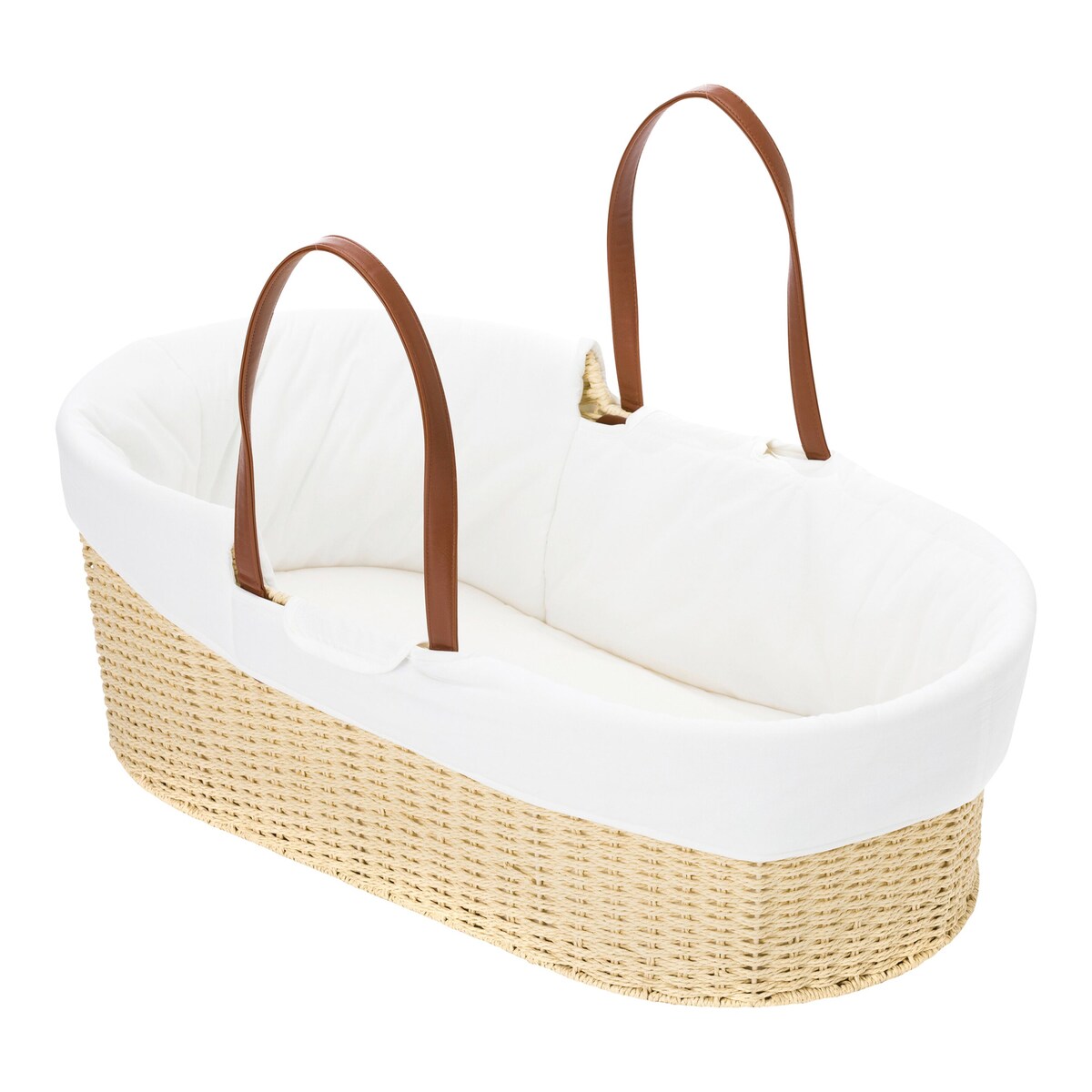 Moseskurv med madrass 86x45x31 cm, opptil 9 kg forfra