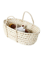 Bakside av Moseskurv for dukker MINI FLORA maisfiber 44 cm