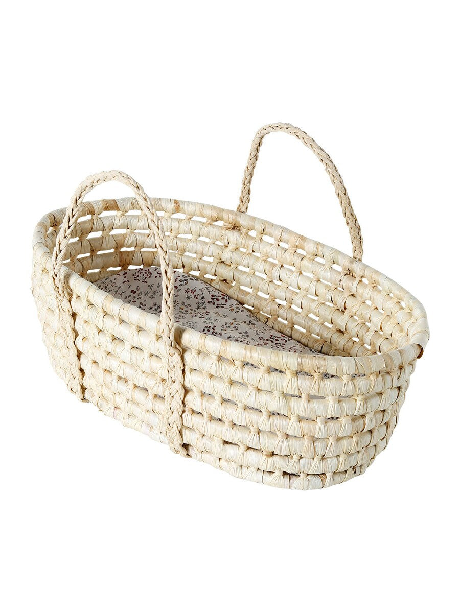 Moseskurv for dukker MINI FLORA maisfiber 44 cm forfra