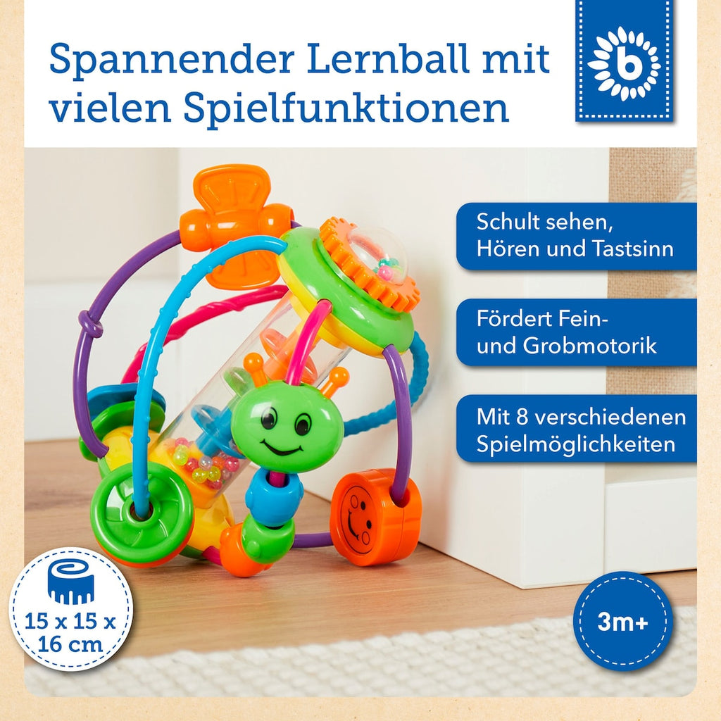 Motorikkball med regnstav og bitering fra 6 mnd bakside