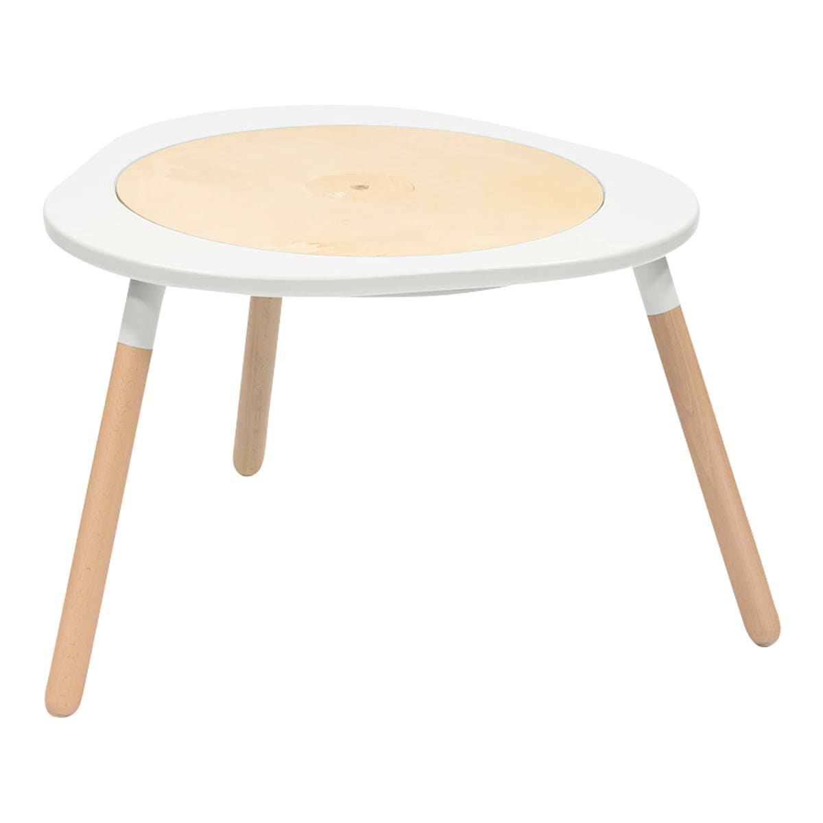 Detalj av spilleplate på Multifunksjonsbord MuTable V2 med trestol