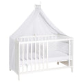 Multifunksjonsseng med bedside-funksjon 60x120 cm stjerner grå forfra