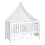 Multifunksjonsseng med bedside-funksjon 60x120 cm stjerner grå forfra