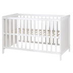 Montert multifunksjonsseng med bedside-funksjon 60x120 cm stjerner grå