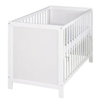 Nærbilde av multifunksjonsseng med bedside-funksjon 60x120 cm stjerner grå