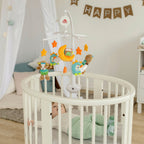 Musikk-uro Sleeping Forest Ø 40 cm 0-5 mnd montert på babyseng