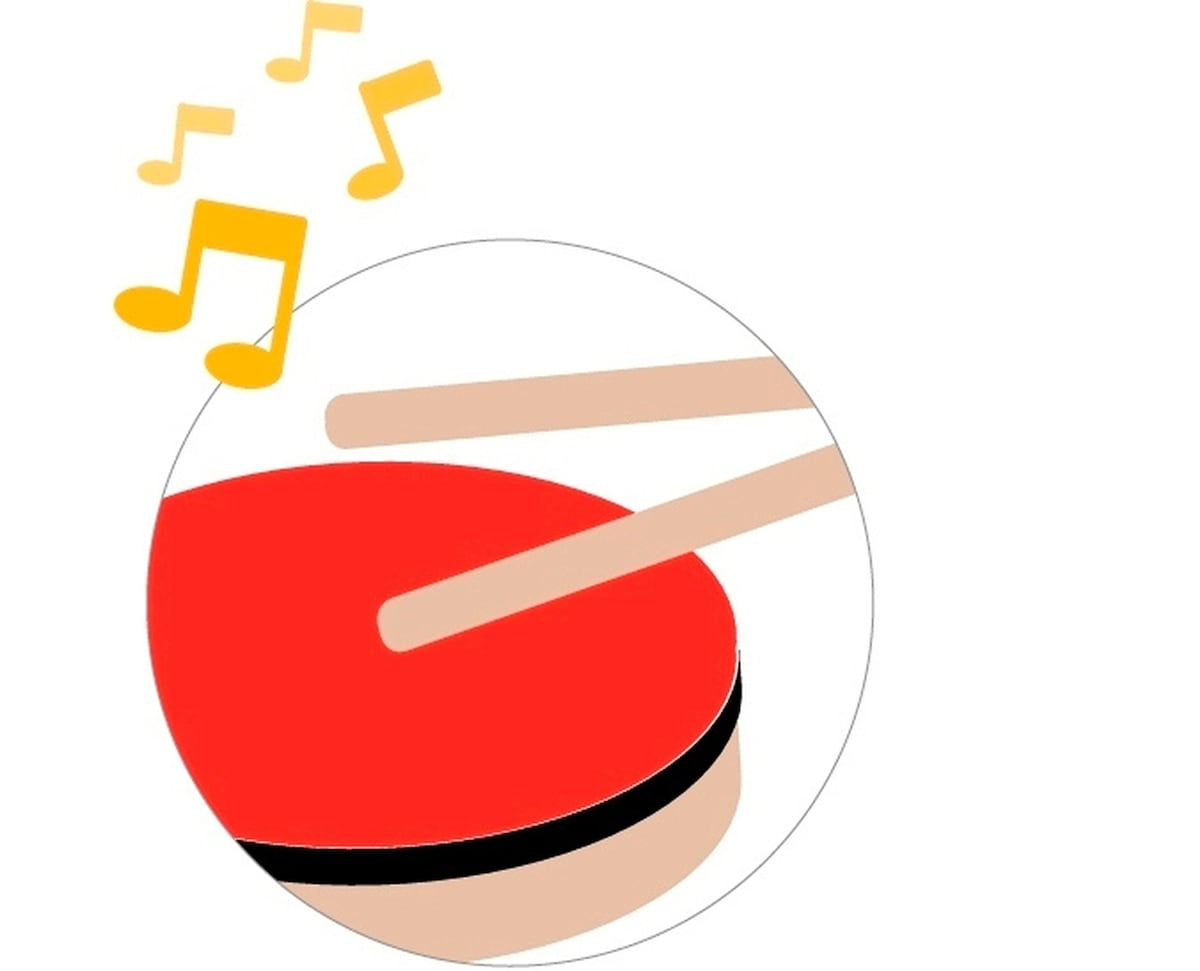 Montert Musikkband med trommer og cymbal fra 3 år i bruk