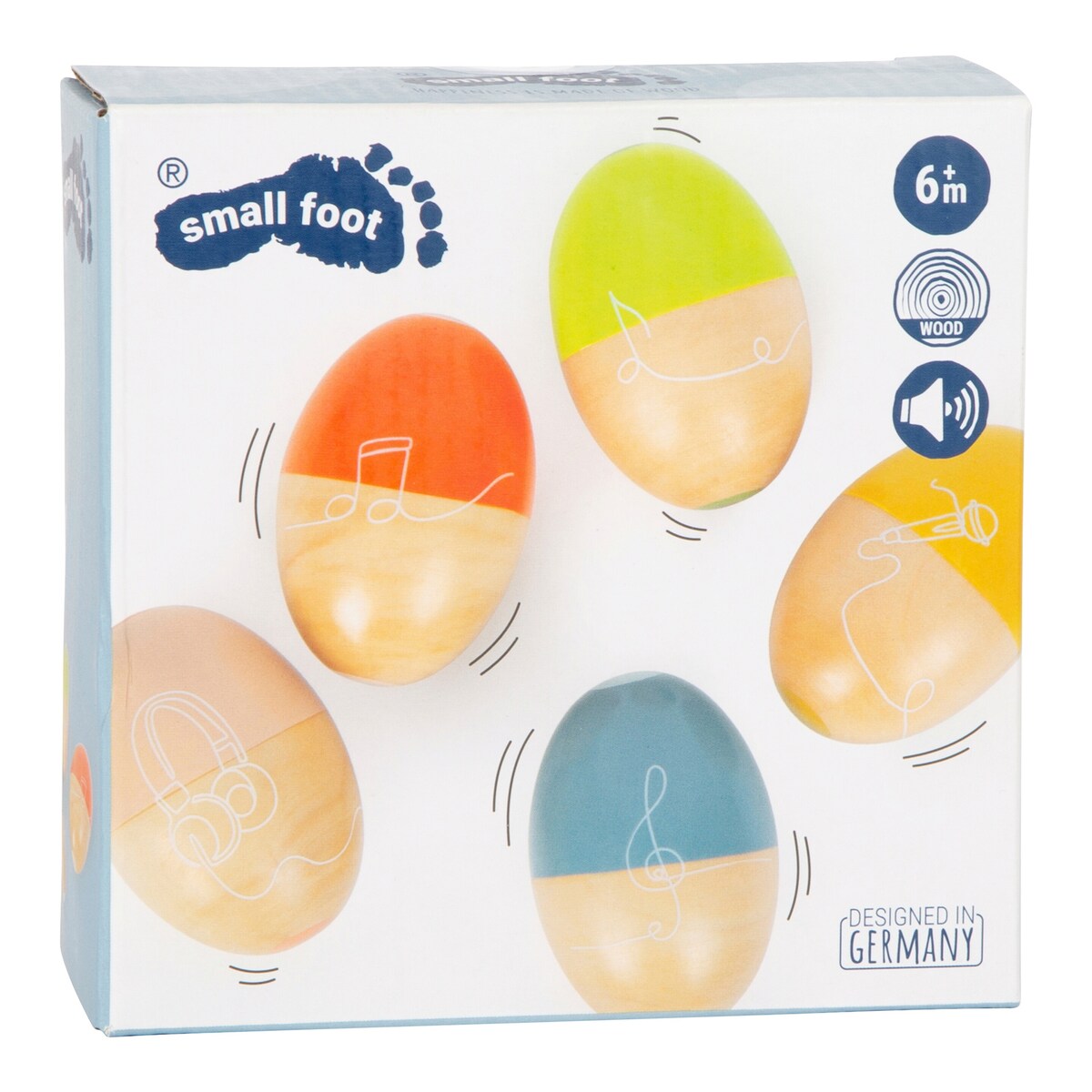 Musikkegg i tre 5-pakning fra 6 mnd oversikt over alle egg