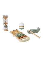 Musikkinstrumenter i tre 4-delers sett FSC® forfra