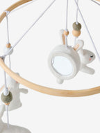 Musikkmobile HASE med kaninfigurer bakside