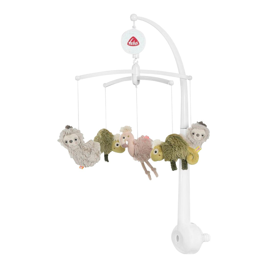Musikkmobile Lazy, Crazy & Pink 40 cm, Brahms vuggevise forfra
