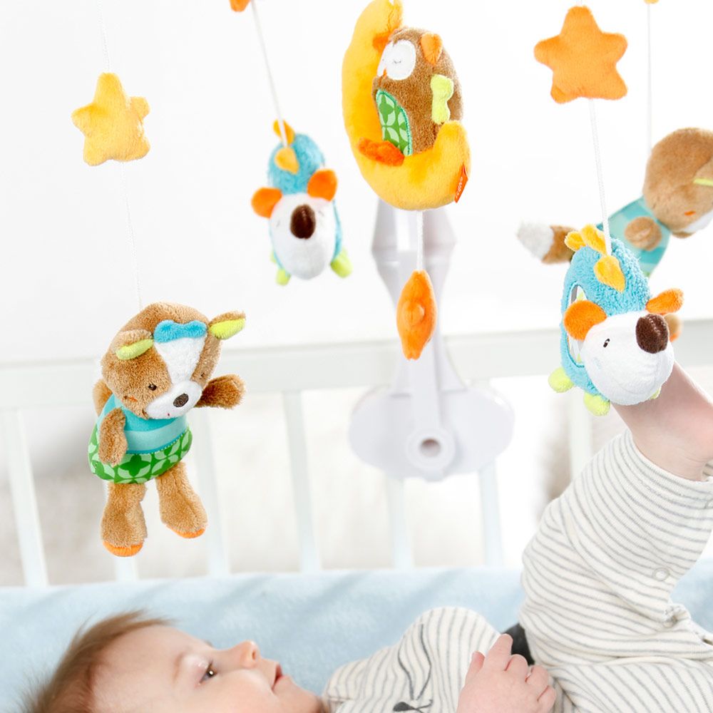 Musikkuro Sleeping Forest med avtakbare figurer bakside