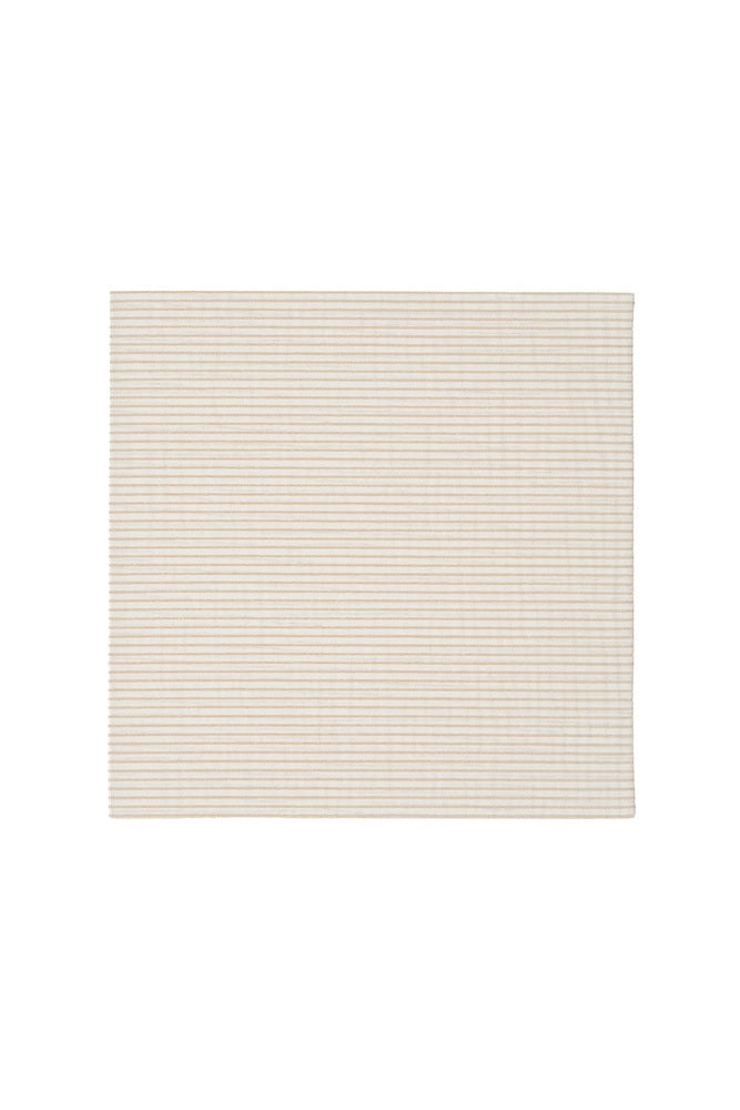 Muslinklut med beige striper økologisk bomull 120 x 120 cm detalj av stoff