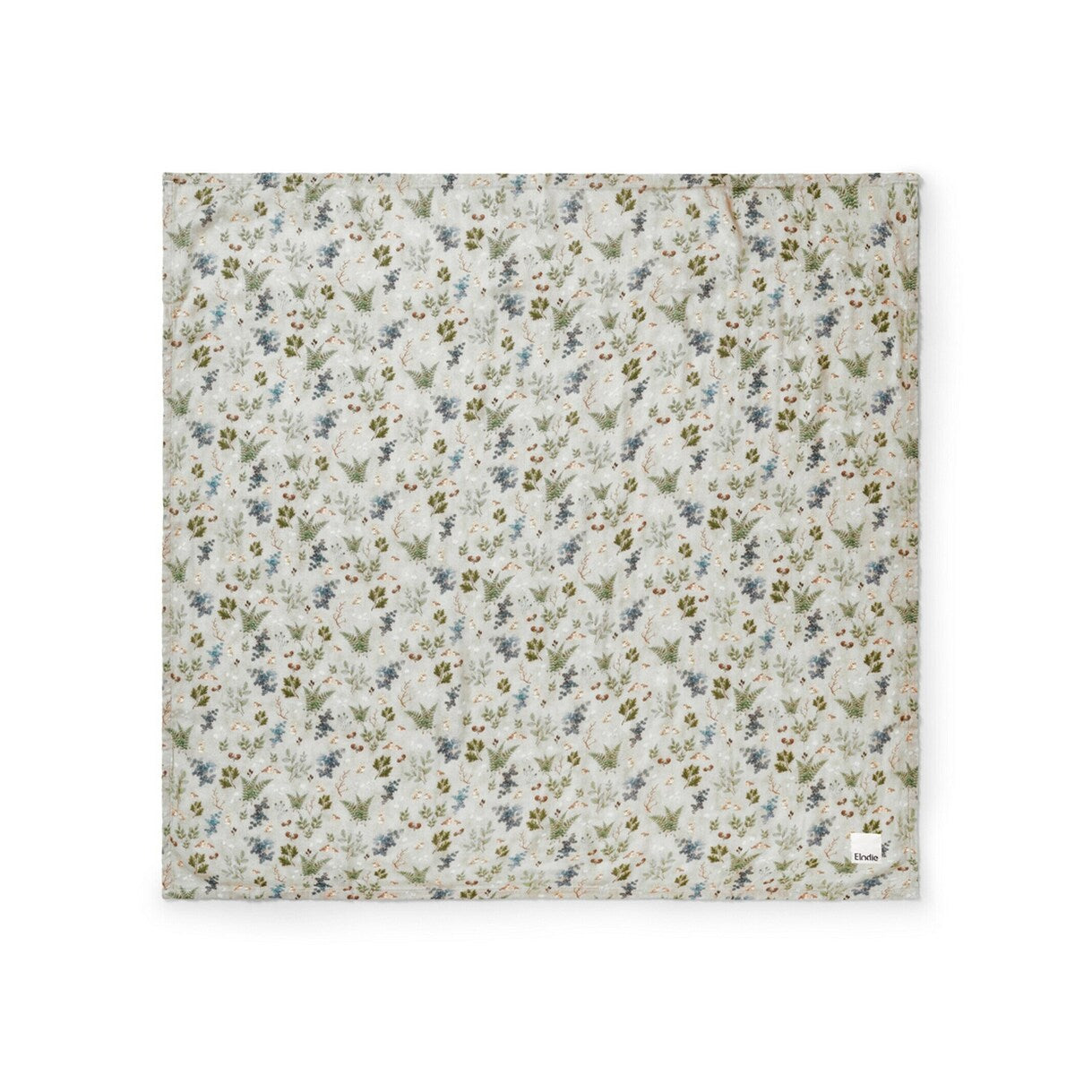 Muslinteppe Fairytale Forest bambus/bomull 80x80 cm bakside