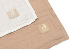 Musseklut 2-pack hydrofil 115x115 cm biscuit/ivory - Jollein montert