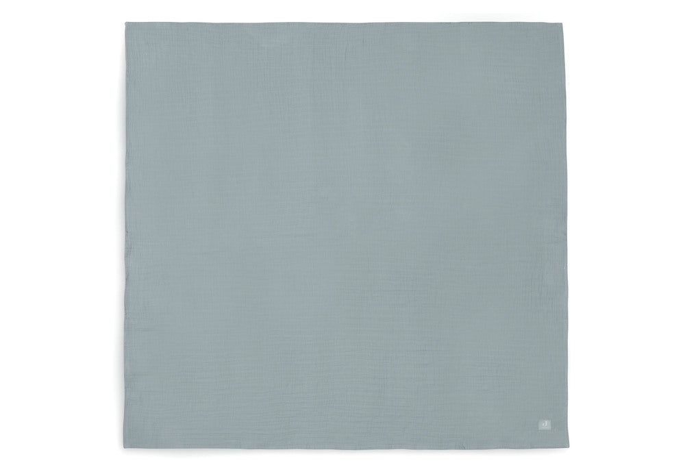 Musseklut 2-pack hydrofil 115x115 cm sjøgrønn/ivory nærbilde av stoff