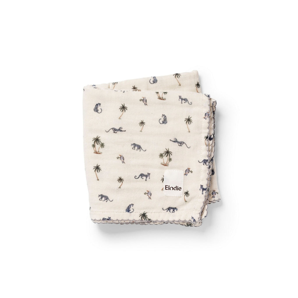 Musselin babyteppe 80x80 cm Garden Leo's Resort forfra