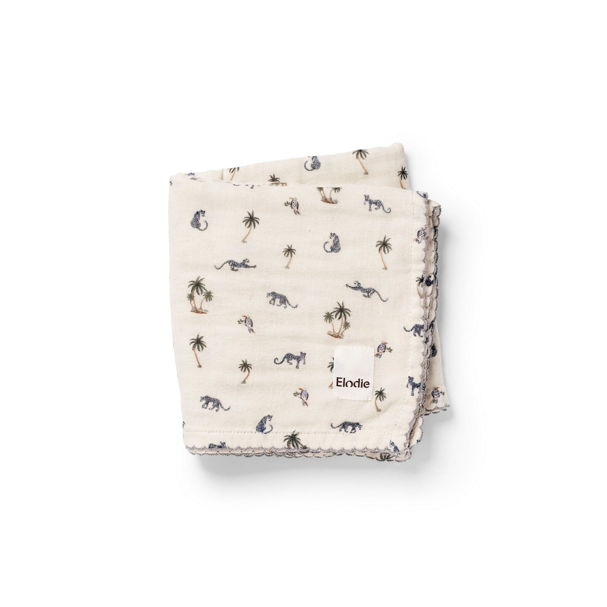 Musselin babyteppe 80x80 cm Garden Leo's Resort forfra