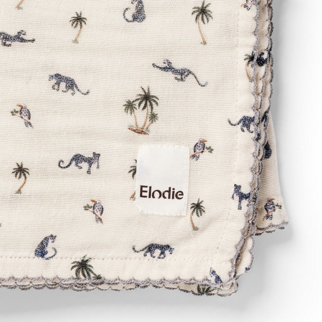 Musselin babyteppe 80x80 cm Garden Leo's Resort bakside