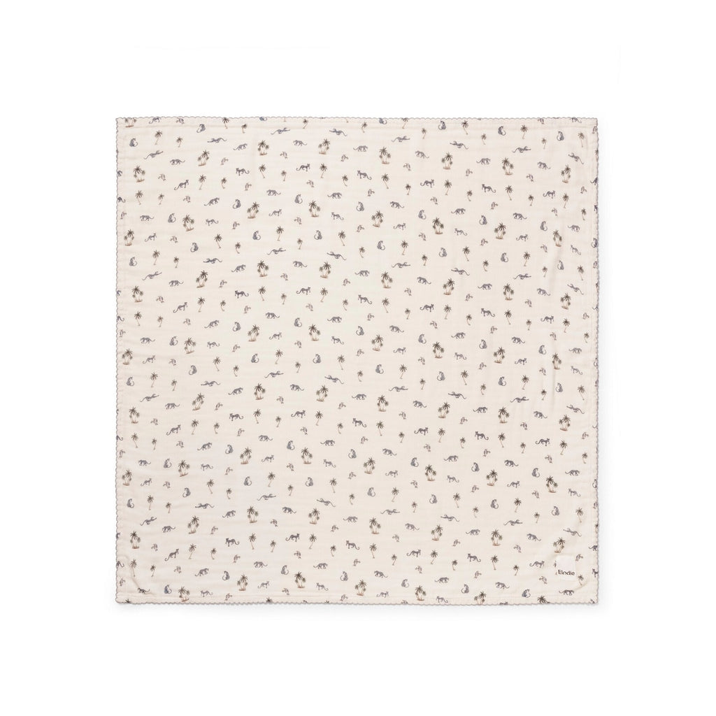 Detalj av Musselin babyteppe 80x80 cm Garden Leo's Resort materiale