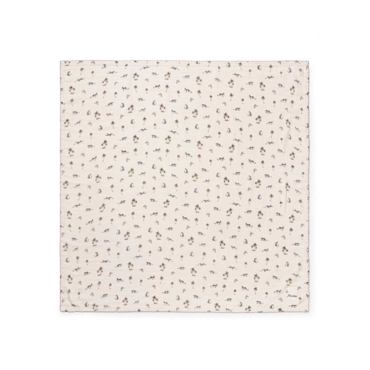 Detalj av Musselin babyteppe 80x80 cm Garden Leo's Resort materiale