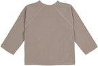 Detaljbilde av Musselin kimonoomslagsbody GOTS str 50/56 taupe