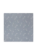 Musselinklut firlagig 70x70 cm Blue Fish økologisk bomull forfra