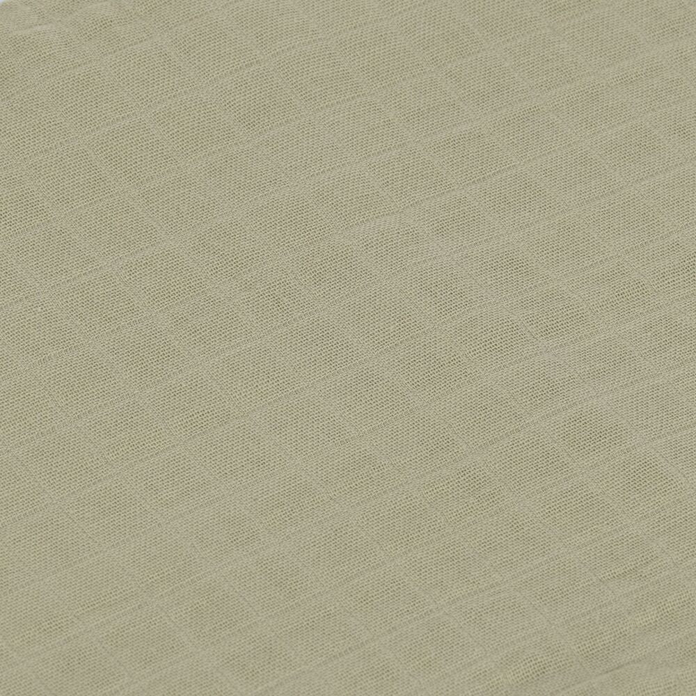 Musselinkluter 3-pack 60x60 cm økologisk bomull oliven montert