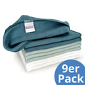 Musselinkluter 9-pakning 40 x 40 cm bomull forfra