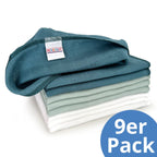 Musselinkluter 9-pakning 40 x 40 cm bomull forfra
